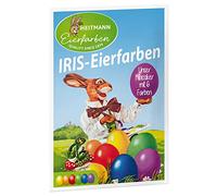 Heitmann Eierfarben - Iris Oeufs NOUVEAU - 6 comprimés à encre chaude - Jaune, orange, rouge, violet, vert, bleu