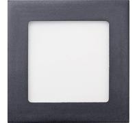 Heitronic 27641 Panneau à LED 11 W blanc lumière du jour argent