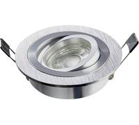 Heitronic 500591 DL7801 Spot encastrable LED LED intégrée 8 W aluminium