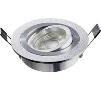 Heitronic 500591 DL7801 Spot encastrable LED LED intégrée 8 W aluminium