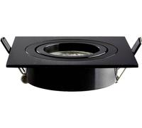 Heitronic 500596 DL7801 Luminaire à LED encastrable LED GU10, GU5.3 8 W noir