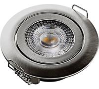 Heitronic 500666 DL7202 Luminaire à LED encastrable LED LED intégrée 5 W argent
