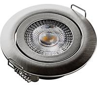 Heitronic Luminaire à LED encastrable DL7202 500666 – LED intégrée 5 W – Argent