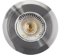 Heitronic Luminaire encastrable DL7202 500668 LED intégrée 5 W blanc chaud nickel