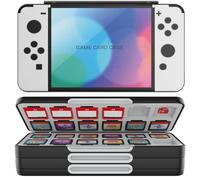 HEIYING Étui pour Cartes de Jeu pour Nintendo Switch 2/OLED/Lite, Boîte de Rangement pour Cartes Portable Motif Personnalisé avec 72 Emplacement pour Carte de Jeu et 24 Emplacement pour Carte Micro SD