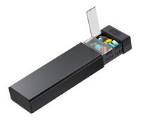 HEIYING Organisateur de Pilules pour 7 Jours - Coque en Aluminium, Compartiments pour une Semaine, Boîtier Métallique Portable pour Vitamines, Médicaments et Compléments Alimentaires