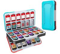 HEIYING Rangement Jeux Switch pour Nintendo Switch 2/Lite/OLED, Mallette de Transport et de Stockage Portable avec 48 Fentes Carte Jeu et 24 Fentes Carte Micro SD