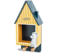 HEJ LØNNE Porte-manteau pour enfant avec 2 crochets et compartiment de rangement - Porte-manteau pour chambre d'enfant et chambre de bébé - Porte-manteau pour enfant avec étagère - Crochets pour