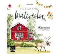 Hej. Skandi Watercolor: 20 Aquarell-Motive im Nature Look Schritt für Schritt malen - Mit Vorlagen-Poster