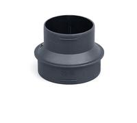 HEJIGOOD Connecteur réducteur de conduit de chauffage d'air en plastique de 7,5 cm à 6 cm pour chauffages de stationnement diesel, camping-car, van et bateau, coupleur bidirectionnel universel noir