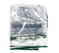 HEJIGOOD Housse de rechange pour serre en PVC PE avec porte à fermeture éclair, imperméable, sans cadre, 142 x 142 x 193 cm (transparent)