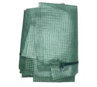 HEJIGOOD Housse de rechange pour serre en PVC PE avec porte à fermeture éclair, imperméable, sans cadre, 142 x 142 x 193 cm (vert)