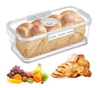 Hejo Boite a Pain Hermetique, Boite a Biscotte, Boîte à Crackers(Gris)