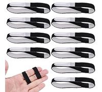 Hejo Lot de 10 attelles de doigt réglables et respirantes - Bandage réutilisable pour les doigts coincés, enflés, disloqués et correcteurs d'orteils en marteau