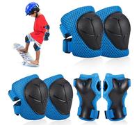 Hejo Protection Roller Skateboard Enfant, 6 en 1 Sets de Protection Enfant Velo, Coudières Genouillère Protège-Poignets, Confortable Et Facile à Installer, Protections pour Skateboard