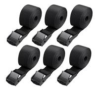 Hejo Sangle Porte Velo, 6 PCS 1m Sangle Cliquet | Petite Sangle avec Boucles à Came Alliage Antirouille pour Transport de Vélo Moto Bagage