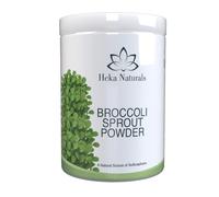 Heka Naturals Poudre de germes de brocoli - Superaliment 100 % pur à partir de graines germées - Riche en sulforaphane - Végétalien, sans OGM et sans additifs - 1000 g