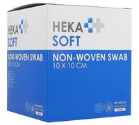 Hekasoft Compresse Non-Tissé Stérile 10x10cm 2x50 Pièces