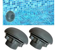 Hekasvm Lot De 2 Vanne de Entrée/Sortie pour Compatible avec Coleman, Intex, Bestway, Pompe de Filtre de Piscine Hors Sol, Adaptateurs 38mm Tuyau Piscine, Raccord pour Tuyau Piscine (Filter)