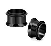 Hekeuor Kit d'étirement de tunnel d'oreille en acier inoxydable pour écarter les bouchons de jauges simple évasée 00g 7/16 1/2 9/16 5/8 3/4 7/8 1"