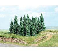 Heki 2236 Lot de 20 sapins Argenté Multicolore Hauteur 9 cm