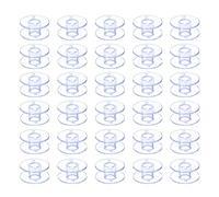 Hekisn Lot de 30 bobines de machine à coudre et à broder SA156 pour Brother, bobines à coudre transparentes de classe 15