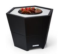 Hekla 60cm Faible Brasero avec grille Noir