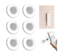 Hekmaden Lot de 6 supports muraux magnétiques pour télécommande, organiseur adhésif sans perçage pour télévision, ventilateur de plafond et climatiseur, peut contenir de petits outils et chargeurs (6