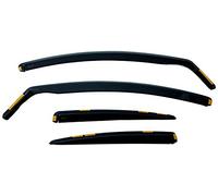 HEKO-15279 anteriore posteriore Coupe-Vent compatibile Con Ford Mondeo 2007 on 4-Porta 5-pour Porta (4 pièce), Noir