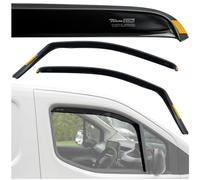 HEKO - Compatibles avec Citroen Jumpy 2016+ Déflecteurs de Vitres Latérales ; Déflecteurs Latéraux ; Avant ; Deux Pièces ; Déflecteurs de Pluie, Teintés, Aérodynamiques ; Montage simple et rapide