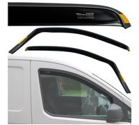 HEKO - Compatibles avec Ford Tourneo Connect 2022+ Déflecteurs de Vitres Latérales ; Déflecteurs Latéraux ; Avant ; Deux Pièces ; Déflecteurs de Pluie , Teintés , Aérodynamiques ; Montage simple
