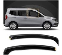 HEKO | Compatibles avec Mercedes Citan 2021+ | Déflecteurs de Vitres Latérales ; Déflecteurs Latéraux ; Avant ; 2 pcs ; Pare-Pluie de Vitres, Teintés, Aérodynamiques ; Montage Simple et Rapide