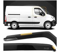 HEKO - Compatibles avec Nissan NV400 2010+ Déflecteurs de Vitres Latérales ; Déflecteurs Latéraux ; Avant ; Deux Pièces ; Déflecteurs de Pluie, Teintés, Aérodynamiques ; Montage simple et rapide
