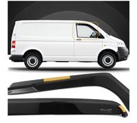 HEKO - Compatibles avec Volkswagen VW T5 2003-2015 Déflecteurs de Vitres Latérales ; Déflecteurs Latéraux ; Avant ; Deux Pièces ; Déflecteurs de Pluie , Teintés , Aérodynamiques ; Montage simple