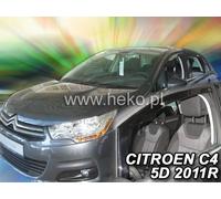 HEKO Déflecteurs de vent d'air pour CITROEN C4 II 5 porte 2010-2017 2pcs