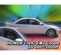 HEKO Déflecteurs de vent d'air pour HONDA CIVIC EM2 2D 2001-2005 Coupe 2pcs