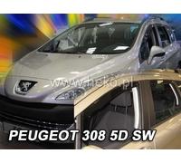 HEKO Déflecteurs de vent d'air pour PEUGEOT 308 I 5 porte SW 2008-2013 4pcs