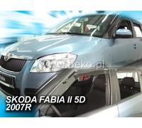 HEKO Déflecteurs de vent d'air pour SKODA FABIA II 5 porte 05.2007-2015 4pc
