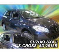 HEKO Déflecteurs de vent d'air pour SUZUKI SX4 II S-CROSS 5 porte 08/2013-