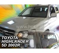 HEKO Déflecteurs de vent d'air pour TOYOTA HIGHLANDER 5 porte 2001-2007 4pc
