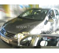 HEKO Déflecteurs de vent d'air pour VW GOLF V 5 porte 2004-2008 4pcs Hatchb