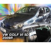 HEKO Déflecteurs de vent d'air pour VW GOLF VI 5 porte 2008-2012 4pcs Hatch