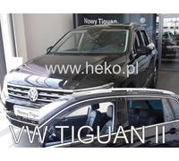 HEKO Déflecteurs de vent d'air pour VW TIGUAN II 5 porte 2016- 4pcs