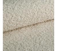 Heko Panels Bouclé Tissu d'ameublement en velours boucle, difficilement inflammable, vendu au mètre, pour la décoration, les taies d'oreiller, tissus d'ameublement, 100 x 142 cm, couleur perle Tena