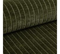 Heko Panels Lera Tissu d'ameublement, aspect velours, vendu au mètre, à coudre, résistance à l'abrasion, 35 000 cycles, 300 x 142 cm, vert bouteille