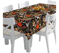 HEKO PANELS Nappe imperméable lavable - 140 x 200 cm - Nappe de jardin - Protection anti-taches - Motif dragons et grues - Japon