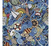 HEKO PANELS Oxford Tissu Imperméable Au Mètre Polyester De Couture D'ameublement Artisanat Rembourrage Comics Marine 1 Mètre 155 x 100 cm vendu au Mètre - 1 Pièce = 1 m x 1,55 m