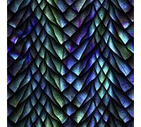 HEKO PANELS Oxford Tissu Imperméable Au Mètre Polyester De Couture D'ameublement Artisanat Rembourrage Écailles De Dragon 1 Mètre 155 x 100 cm vendu au Mètre - 1 Pièce = 1 m x 1,55 m