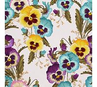 HEKO PANELS Oxford Tissu Imperméable Au Mètre Polyester De Couture D'ameublement Tissus Pour Mobilier Décorative Artisanat Rembourrage Pensées 1 Mètre 155 x 100 cm