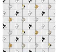 HEKO PANELS Oxford Tissu Imperméable Au Mètre Polyester De Couture D'ameublement Tissus Pour Mobilier Décorative Artisanat Rembourrage Chats Carreaux 2 Mètres 155 x 200 cm